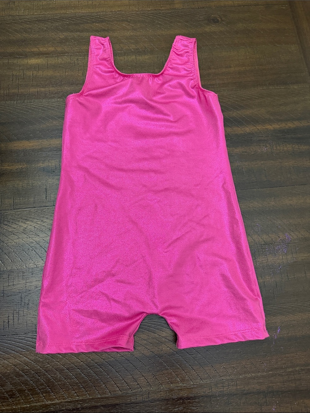 Kids Hot Pink Tank Romper